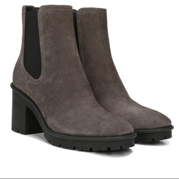 NEW Vince Henderson Weatherproof Chelsea Dark Grey Suede Boots sz 41 / 11 - Picture 1 of 11